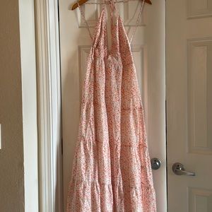 Wedding guest tie-back dress